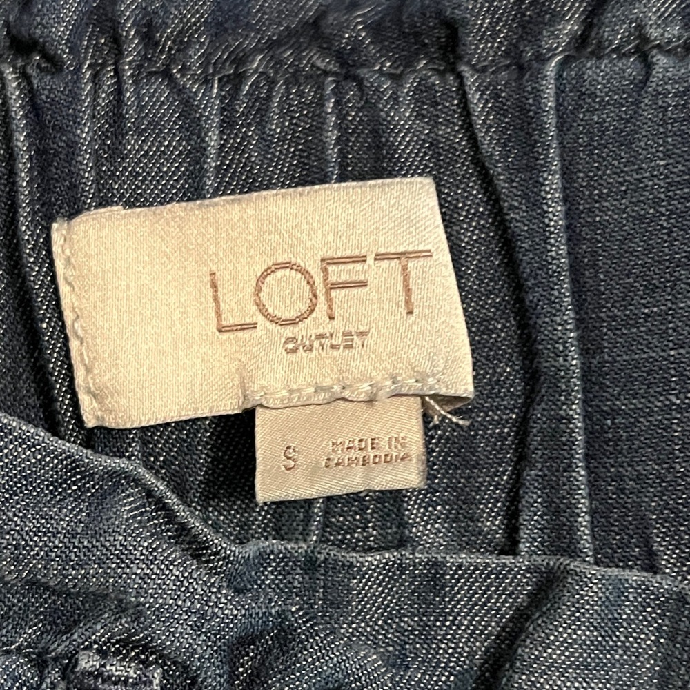 LOFT pull On Lyocell Pants Small - image 6